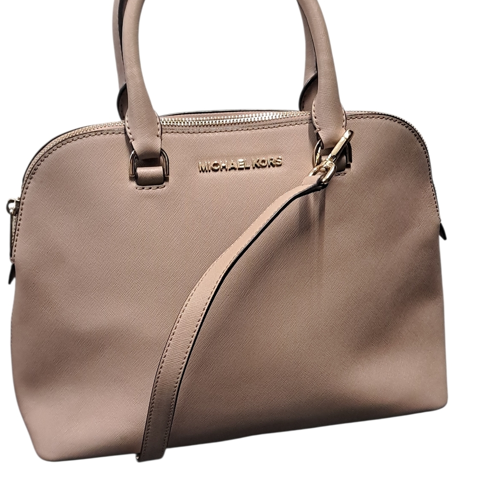 Michael Kors Tan Leather Satchel MD - Picture 5 of 10